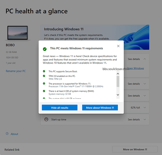 PC健康检查成功