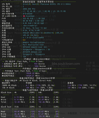AWS Lightsail パフォーマンステスト