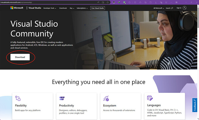 Visual Studio Community 2022 最详细的安装与C语言、Python、HTML基本使用教程 - MYBLOG ...
