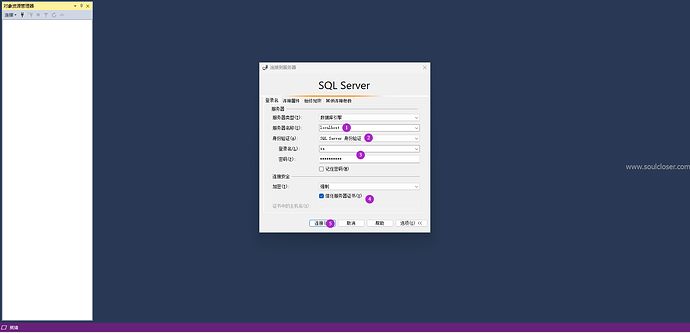 使用SSMS连接SQL-Server