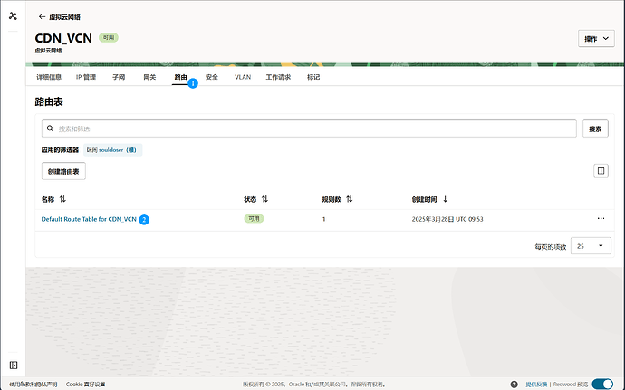 甲骨文添加IPv6路由表