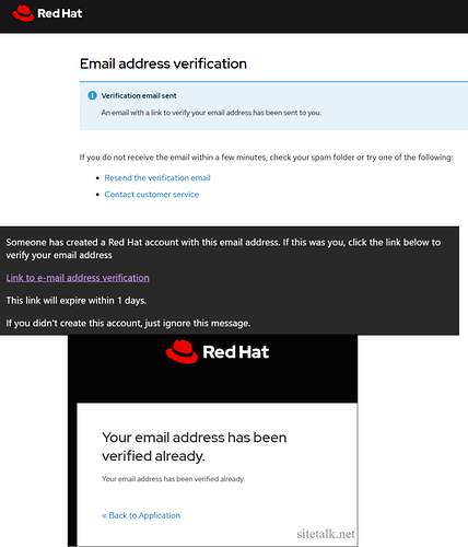 注册Redhat账号