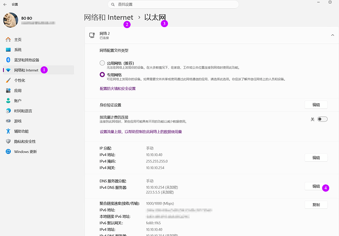 Windows11配置DoH
